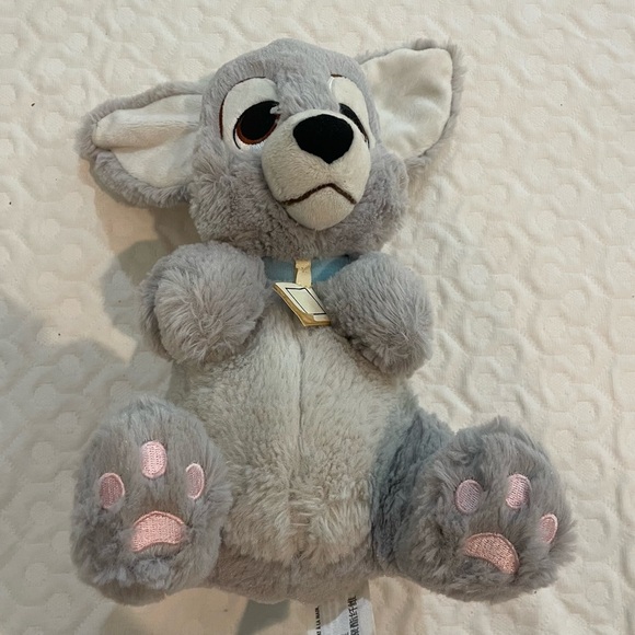 Disney Park Lady and The Tramp Baby Tramp Puppy Dog Stuffed Plush No Blanket - Picture 2 of 11